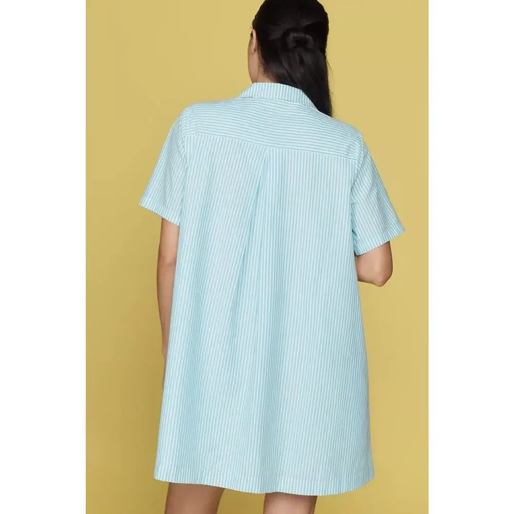 SOLD OUT STYLE: Pollie Short-Sleeve Swing Tunic Mini Dress - Picture 2 of 8